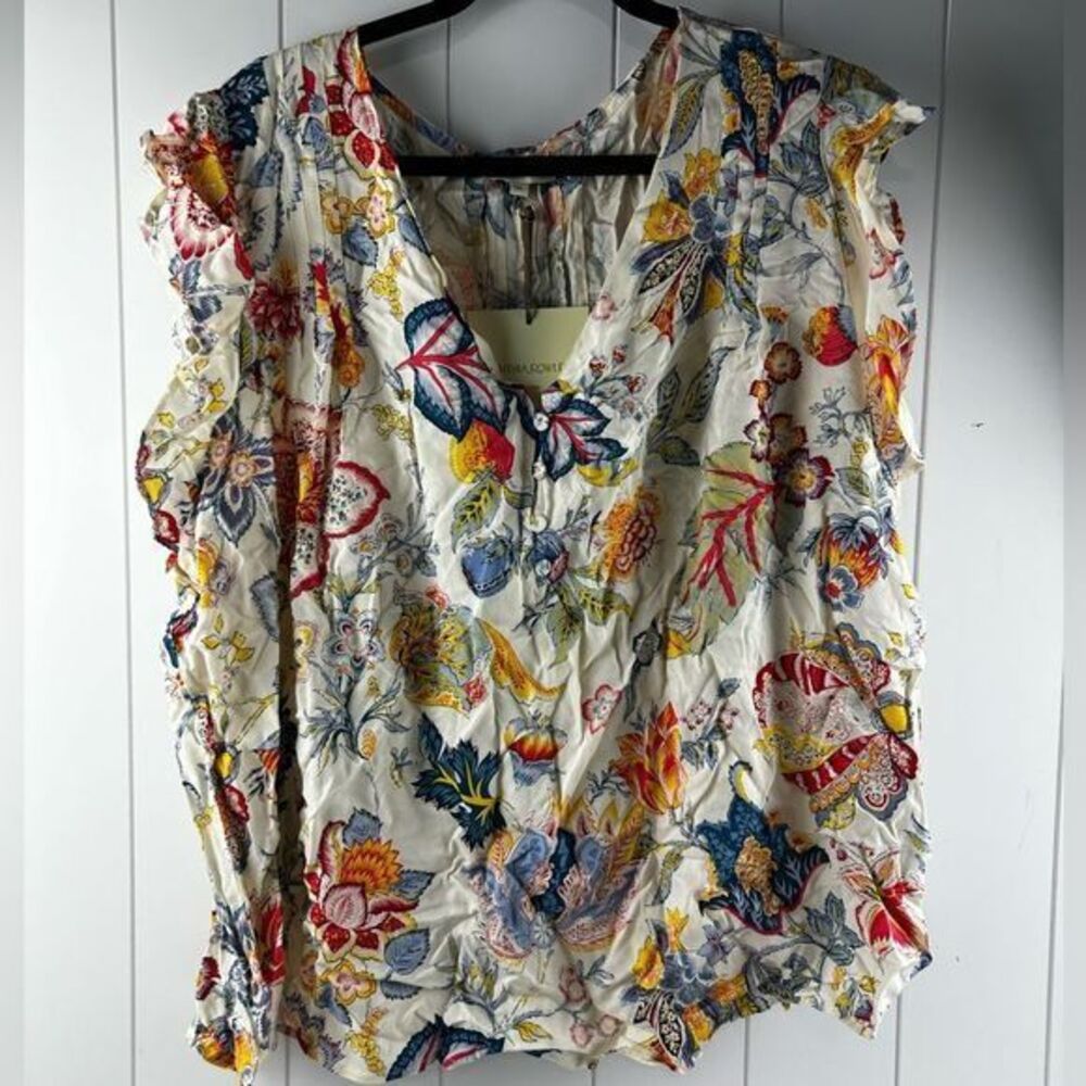 Cynthia Rowley floral print Sleeveless Blouse